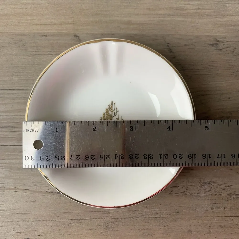 Rare VTG Four Seasons Hotels White Porcelain Ashtray Japan Very Good Condition